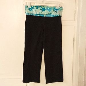 Pink yoga Victoria's secret yellow Studded leggings size XS